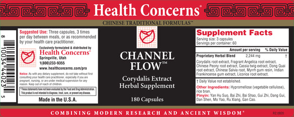 Health Concerns, Channel Flow, Economy Size, 180 ct