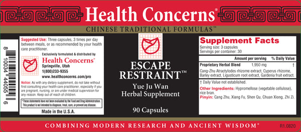 Health Concerns, Escape Restraint, 90 ct