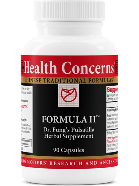 Formula H, 90 ct, Health Concerns
