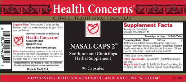 Health Concerns, Nasal Caps 2, 90 ct