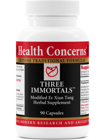 Three Immortals, 90 ct, Health Concerns