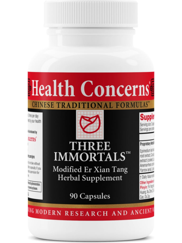 Three Immortals, 90 ct, Health Concerns