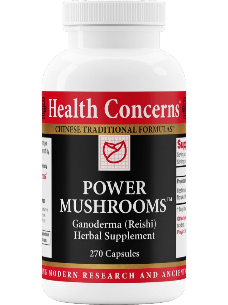 Power Mushrooms, Economy Size, 270 ct, Health Concerns
