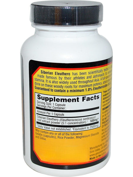 Imperial Elixir, Siberian Eleuthero, 50 Capsules