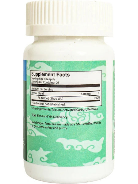 Jade Dragon, Nourish Hair, Shou Wu Wan, 200 pills