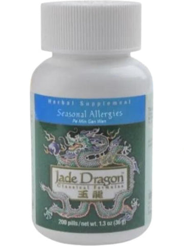 Jade Dragon, Seasonal Allergies, Pe Min Gan Wan, 200 pills