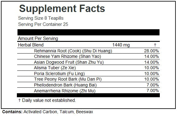 Jade Dragon, Menopause, Zhi Bai Di Huang Wan, 200 pills