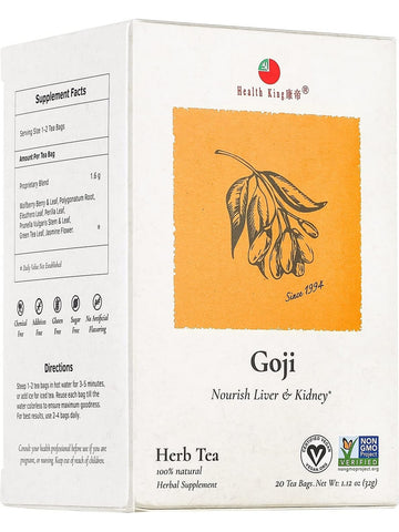 Goji Tea, 20 tea bags, Health King