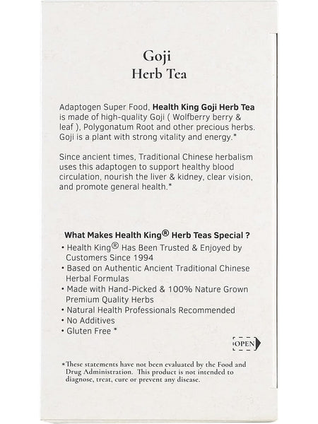 Health King, Goji Tea, 20 tea bags
