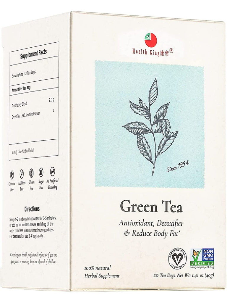 Green Tea, 20 tea bags, Health King