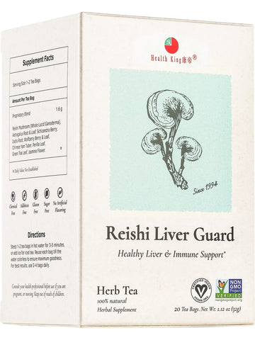 Health King, Reishi Liver Guard Tea, 20 tea bags