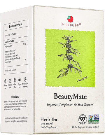 Beauty Mate Tea, 20 tea bags, Health King