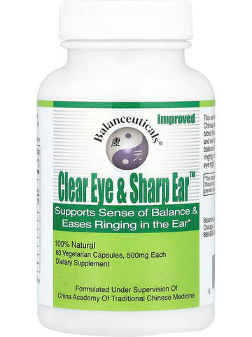 Balanceuticals, Clear Eye and Sharp Ear, 60 Vegetarian Capsules