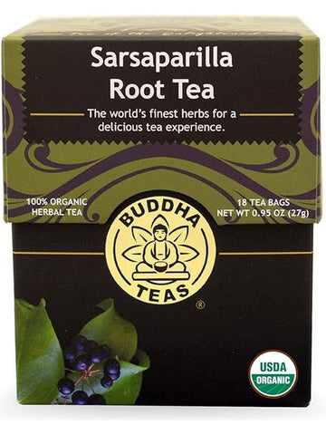 ** 12 PACK ** Buddha Teas, Sarsaparilla Root Tea, 18 Tea Bags