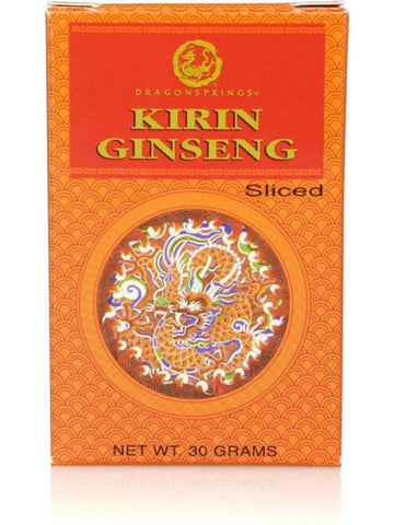** 12 PACK ** Other, Dragonsprings, Kirin Red Ginseng Slices, Panax ginseng root-Red, 30 Grams