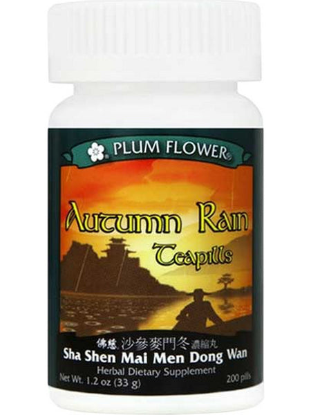 Plum Flower, Autumn Rain Teapills, Sha Shen Mai Men Dong Wan, 200 Pills