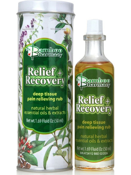 ** 12 PACK ** Bamboo Pharmacy, Relief & Recovery Pain Relieving Rub, Shu Huan Zhi Tong You, 1.69 Fluid Oz