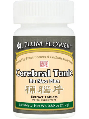 Plum Flower, Cerebral Tonic, Bu Nao Pian, 84 Tablets