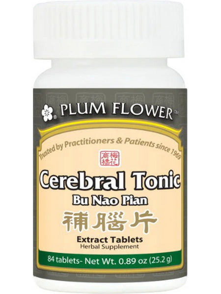 Plum Flower, Cerebral Tonic, Bu Nao Pian, 84 Tablets