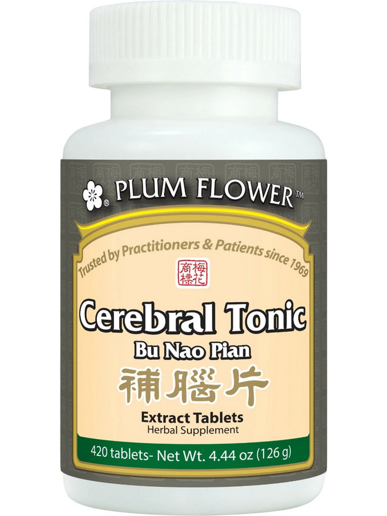 Plum Flower, Cerebral Tonic, Bu Nao Pian, 420 Tablets