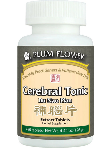 Plum Flower, Cerebral Tonic, Bu Nao Pian, 420 Tablets