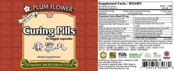 Plum Flower, Curing Formula, Kang Ning Wan, 30 ct