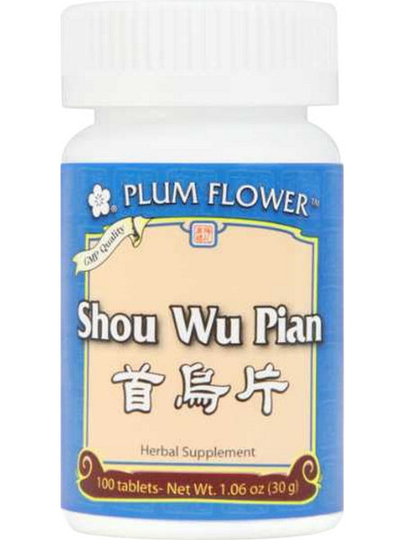 Plum Flower, Shou Wu Pian, 100 Tablets