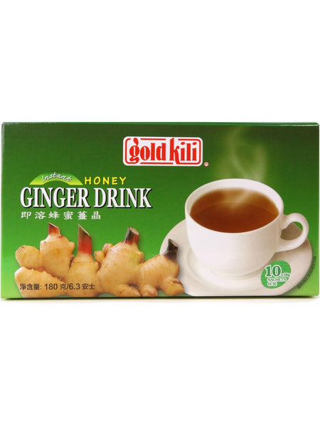 ** 12 PACK ** Other, Gold Kili, Ginger Drink Instant Beverage, Honey, 10 Packets