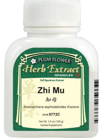 Plum Flower, Zhi Mu, Anemarrhena asphodeloides rhizome, 5:1 Extract Powder, 100 grams