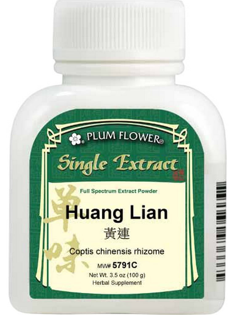 Plum Flower, Huang Lian, Coptis chinensis rhizome, 5:1 Extract Powder, 100 grams