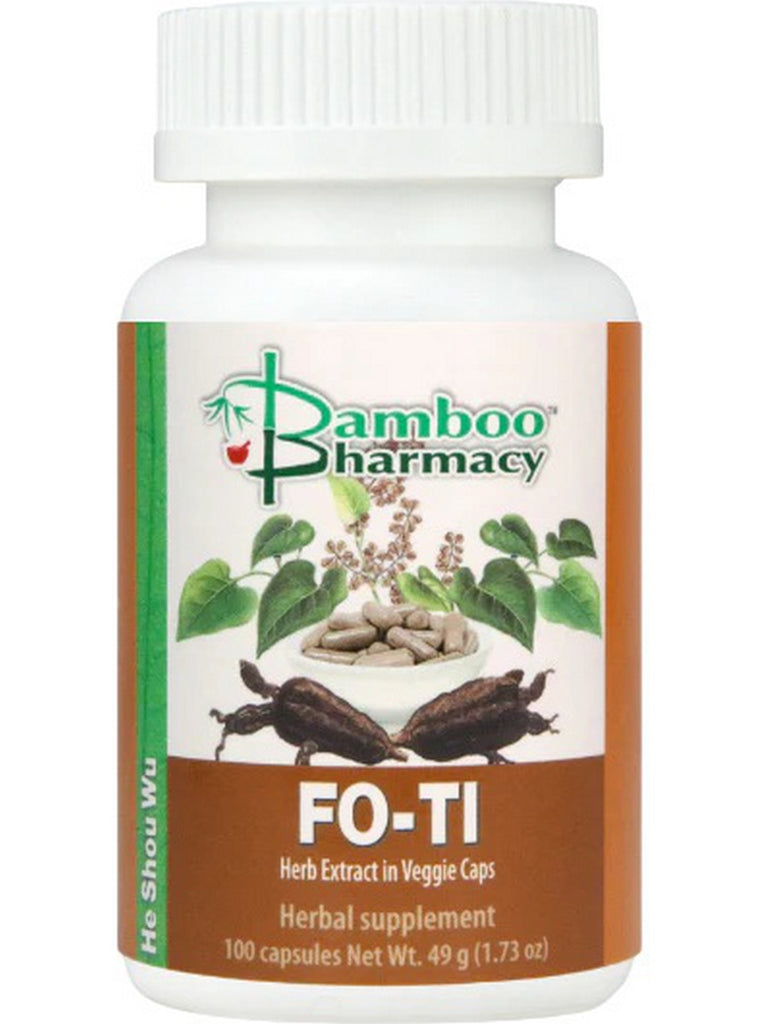 ** 12 PACK ** Bamboo Pharmacy, Fo-Ti, 100 Capsules