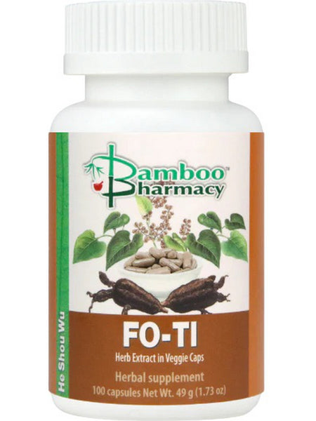 ** 12 PACK ** Bamboo Pharmacy, Fo-Ti, 100 Capsules