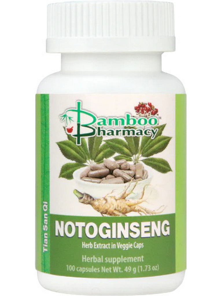 ** 12 PACK ** Bamboo Pharmacy, Notoginseng Capsules, 100 Capsules