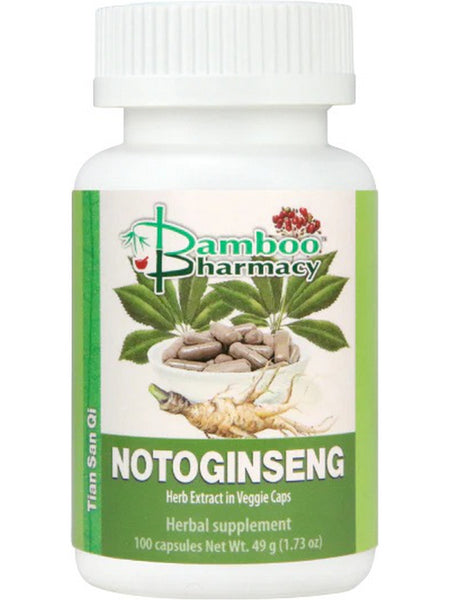 ** 12 PACK ** Bamboo Pharmacy, Notoginseng Capsules, 100 Capsules
