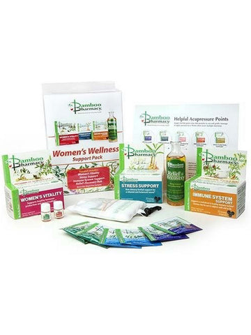 ** 12 PACK ** Bamboo Pharmacy, Women's Wellness Support Pack, 4 Bottles