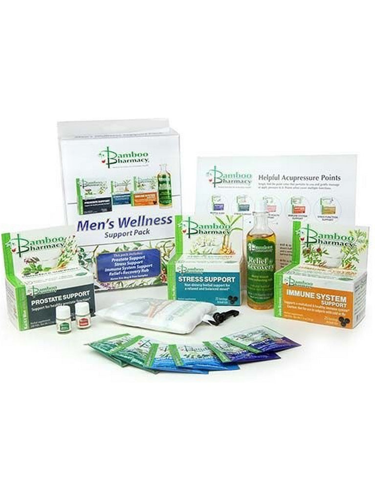 ** 12 PACK ** Bamboo Pharmacy, Men's Wellness Support Pack, 4 Bottles