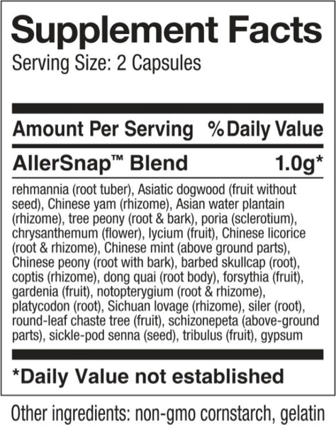 Snap Dynasty Herb Company, Aller Snap, 60 caps