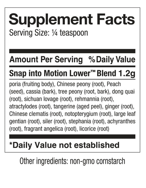 Snap Dynasty Herb Company, Snap Into Motion Lower Powder, 1.75 oz