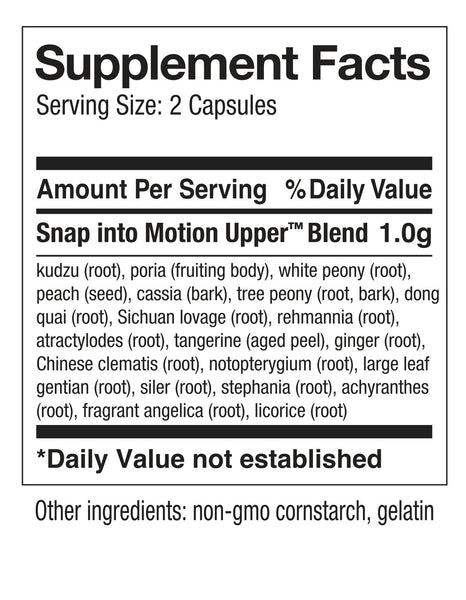 Snap Dynasty Herb Company, Snap Into Motion Upper, 120 Capsules