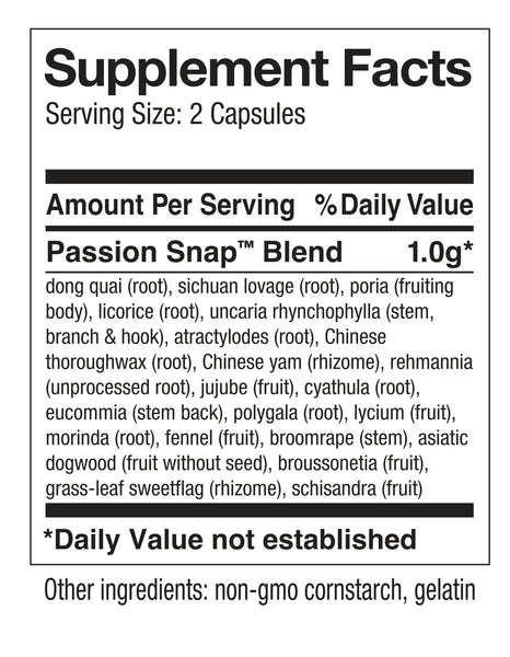 Snap Dynasty Herb Company, Passion Snap, 120 Capsules
