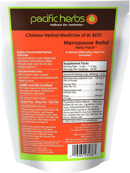Pacific Herbs, Menopause Relief Herb Pack, 3.5 ounces