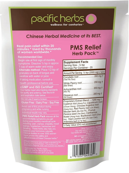 Pacific Herbs, PMS Relief Herb Pack, 1.75 ounces