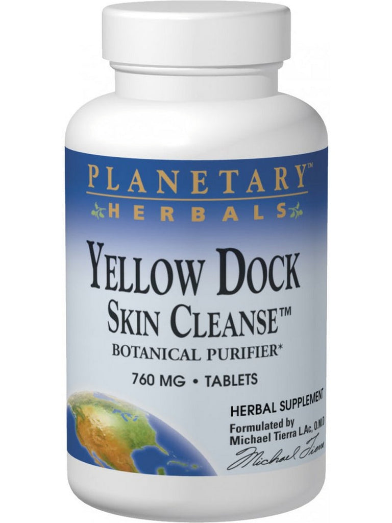 Planetary Herbals, Yellow Dock Skin Cleanse, 760 mg, 120 Tablets