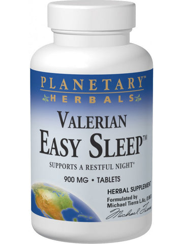 Planetary Herbals, Valerian Easy Sleep™ 900 mg, 60 Tablets