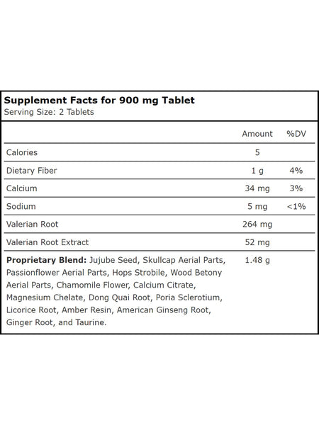 Planetary Herbals, Valerian Easy Sleep™ 900 mg, 60 Tablets