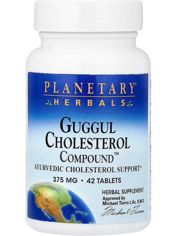 Planetary Herbals, Guggul Cholesterol Compound, 375 mg, 42 Tablets