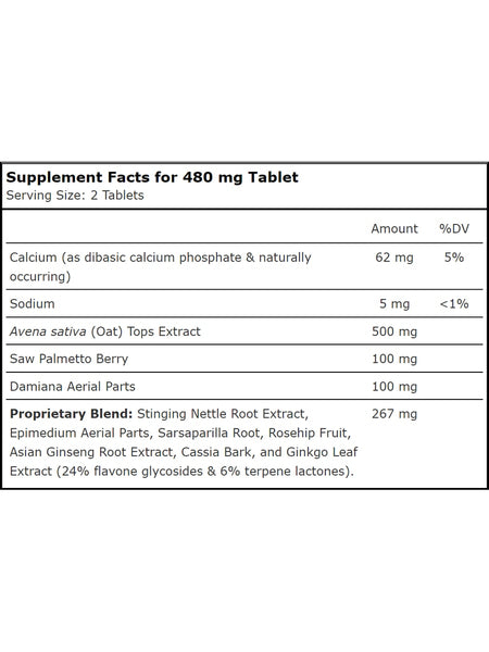 Planetary Herbals, Avena Sativa Oat Complex™ for Men 480 mg, 50 Tablets
