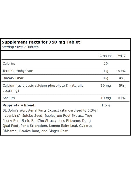 Planetary Herbals, St. John's Wort Emotional Balance 750 mg, 30 Tablets