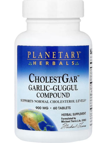 Planetary Herbals, CholestGar Garlic Guggul Compound, 900 mg, 60 Tablets