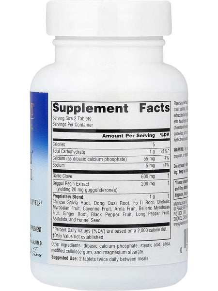 Planetary Herbals, CholestGar Garlic Guggul Compound, 900 mg, 120 Tablets